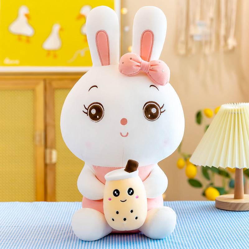 Rabbit Doll Baby Bottle Plush Toy