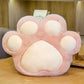 Cat Paw Hand Warmer Covering Pillow In Winter