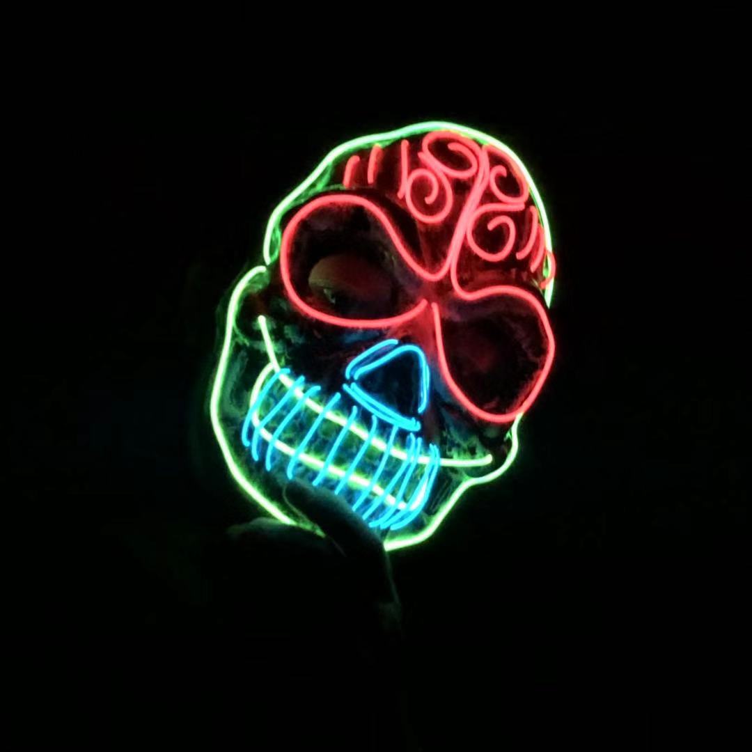 Skull LED Glowing Mask