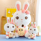 Rabbit Doll Baby Bottle Plush Toy