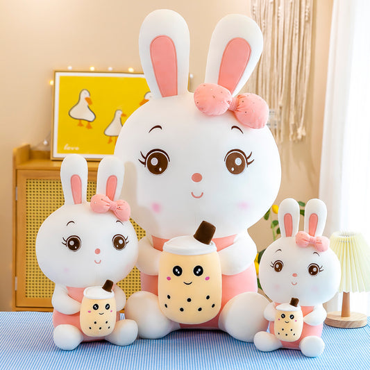 Rabbit Doll Baby Bottle Plush Toy