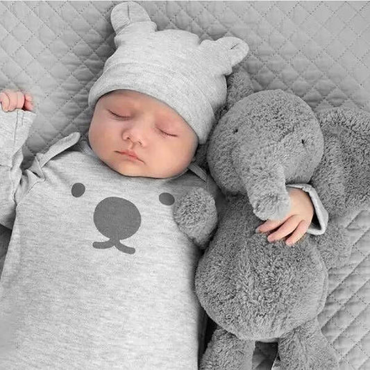 Super Soft Gray Plush Elephant Doll Boy Baby Elephant Doll Accompany Sleeping Doll Photo Props Ins Comfort