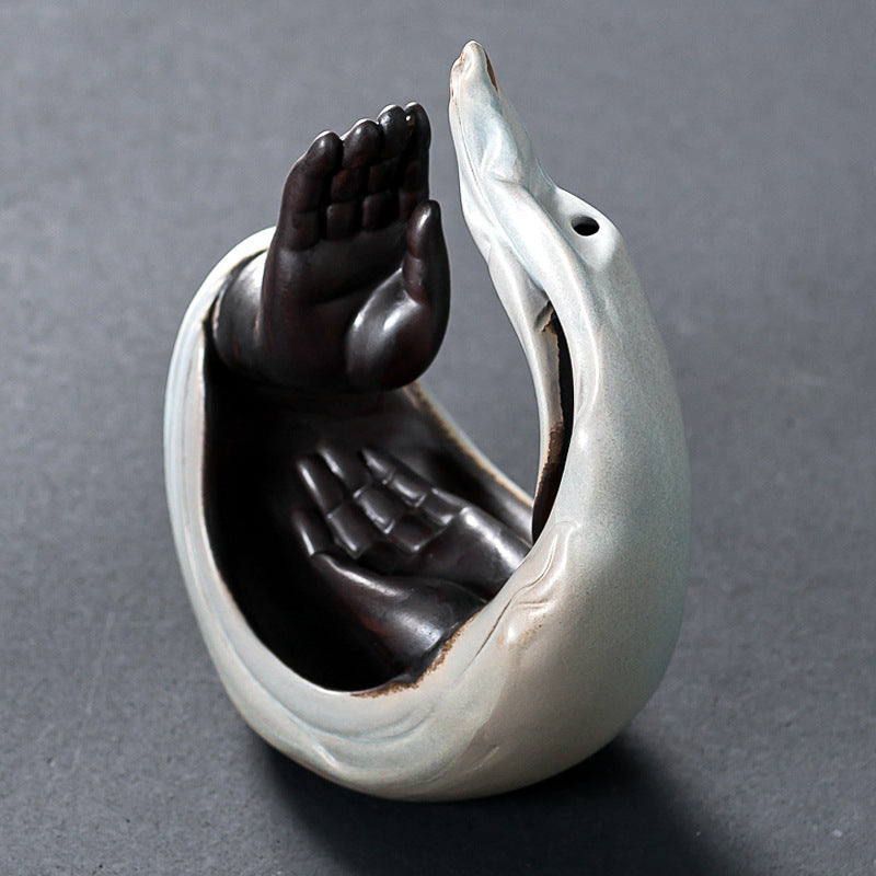 Ceramic Bergamot Backflow Incense Burner
