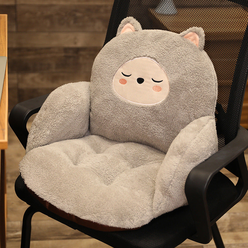 Chair Seat Cushion Cartoon Animal Plush  Non-Slip