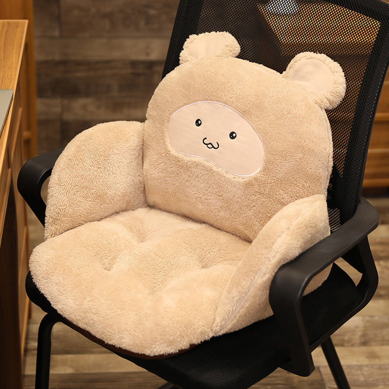 Chair Seat Cushion Cartoon Animal Plush  Non-Slip