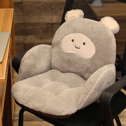 Chair Seat Cushion Cartoon Animal Plush  Non-Slip