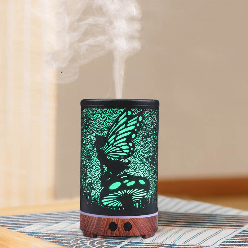 Household Flower Fairy Iron Art Hollow Aroma Diffuser