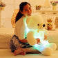 Creative Light Up LED Teddy Bear Stuffed Animals Plush Toy Colorful Glowing Christmas Gift For Kids Pillow