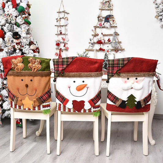 Christmas Embroidery Chair Cover