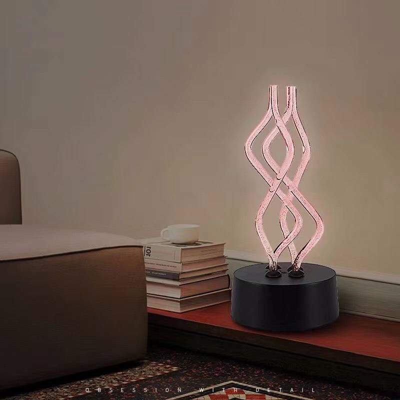 Creative USB Acrylic Table Lamp 7 Colors Change Atmosphere Night Lights Led Decoration Nightclub Lights Bedroom Decor