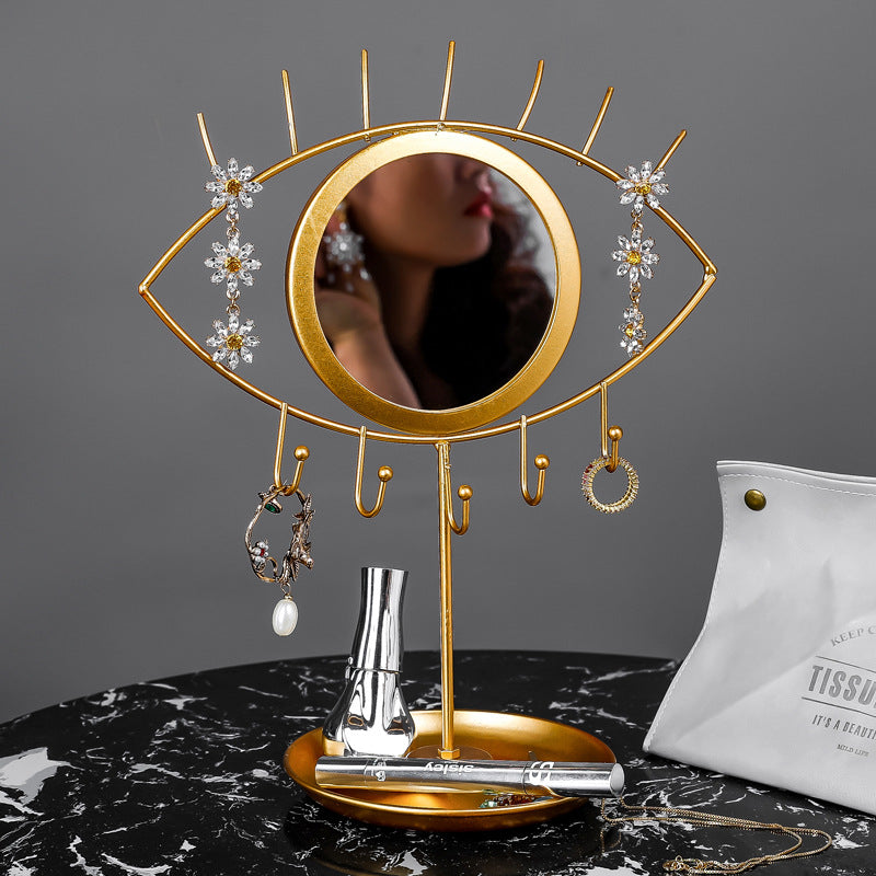 Remi Gold Mirrored Jewelry Stand