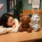 Graffiti Bear Doll PU Leather Rabbit Plush Doll