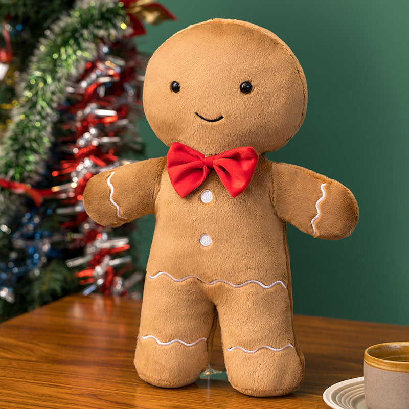 Christmas Gingerbread Man Igloo And Christmas Tree Plush Toy