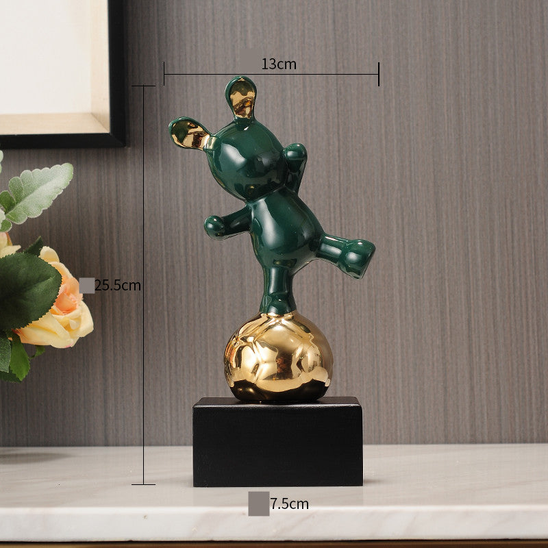 Creative Bunny Football Soft Decoration Decoration