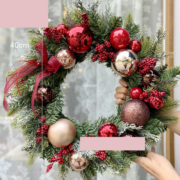 Christmas Decoration Opening Wreath 40to50cm Bar Hotel Bed And Breakfast Wall Hanging Rattan