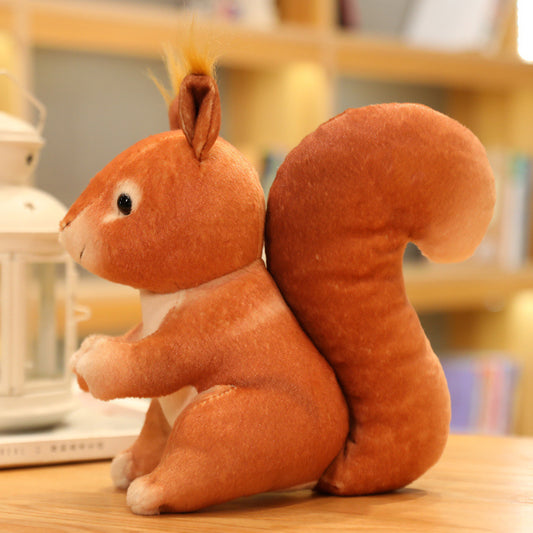 Simulation Squirrel Plush Toy Doll Cute Cartoon