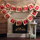 Merry Christmas sackcloth flag Christmas banner Christmas banner decoration