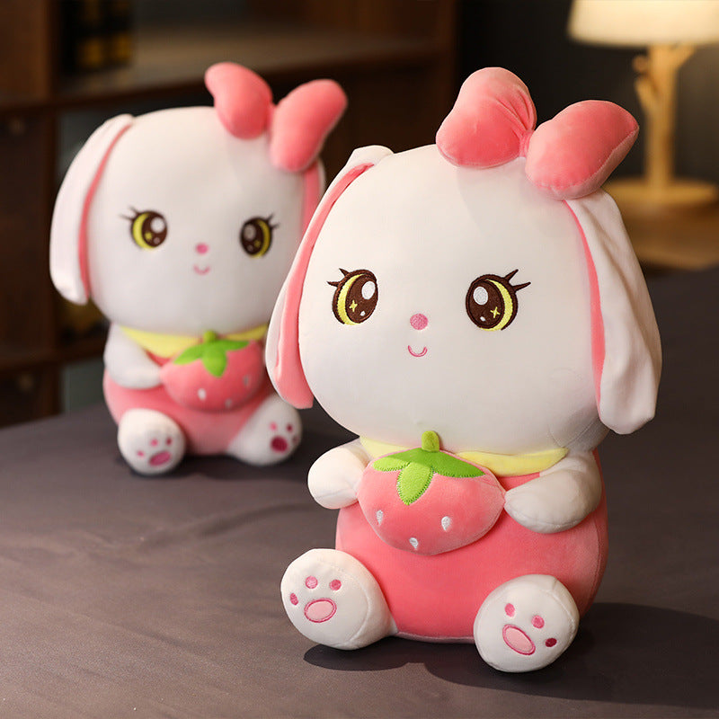 Strawberry Rabbit Doll Plush Toy For Children