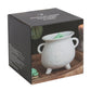 White Mystical Moon Cauldron Oil Burner