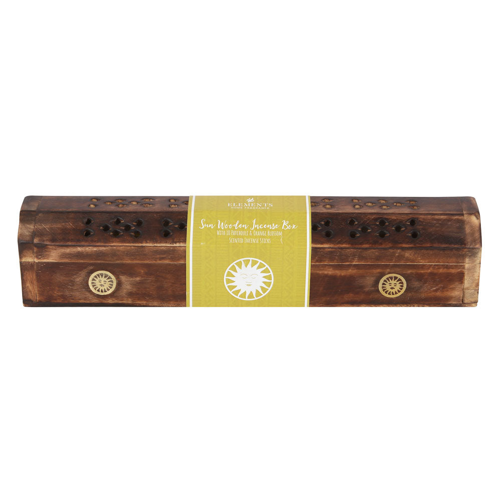 Sun Wooden Patchouli & Orange Incense Box Set