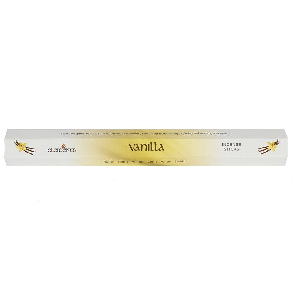 Set of 6 Packets of Elements Vanilla Incense Sticks