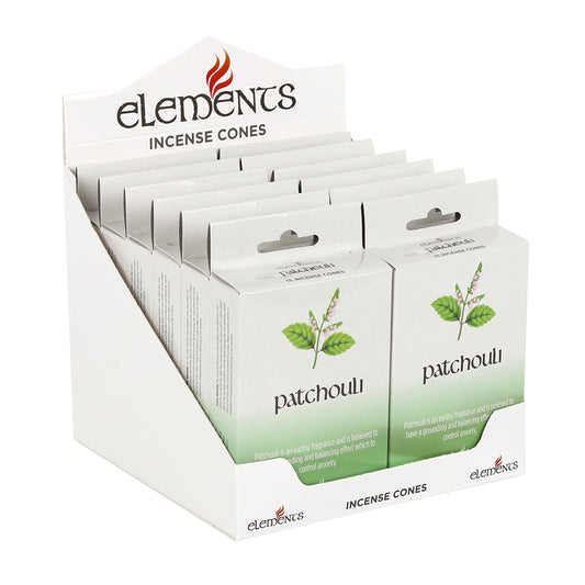 Set of 12 Packets of Elements Patchouli Incense Cones