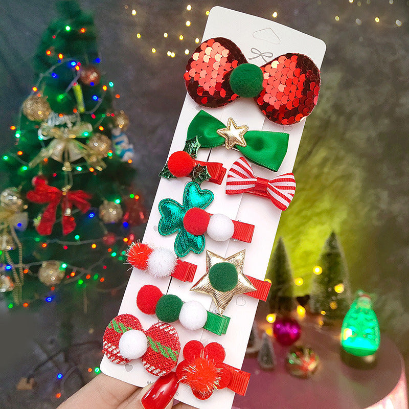 New Christmas Hairpin 10 Piece Set For Children