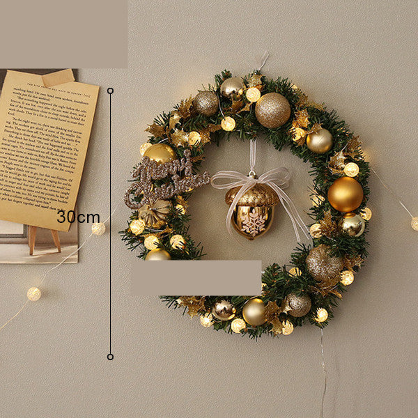 Christmas Decoration Opening Wreath 40to50cm Bar Hotel Bed And Breakfast Wall Hanging Rattan