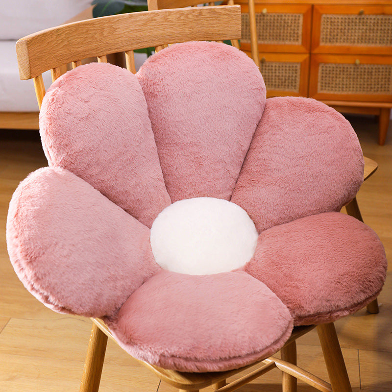 Office Flower Shape Plush Sofa Cushion