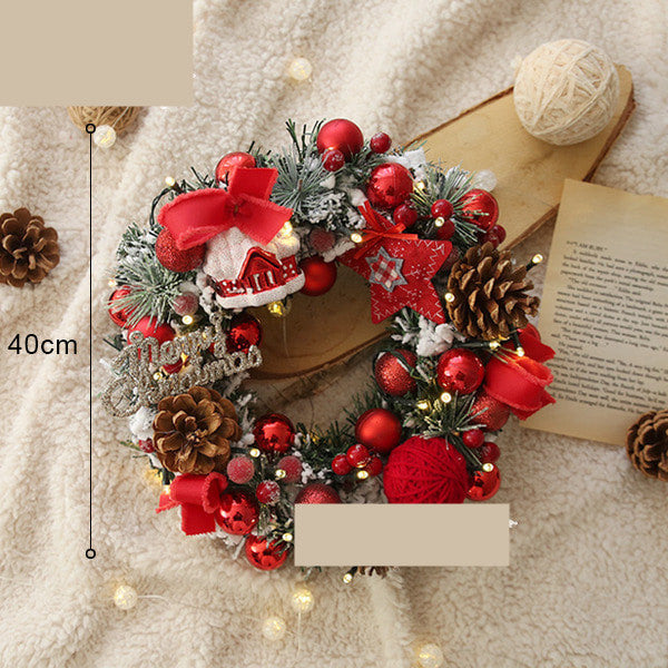 Christmas Decoration Opening Wreath 40to50cm Bar Hotel Bed And Breakfast Wall Hanging Rattan