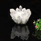 Natural White Crystal Cluster Degaussing Purification Crafts Rough Stone Ore Specimen Home Office Decoration