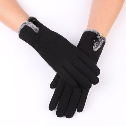 Women's Warm Winter Gloves With Non Down Touch Screen