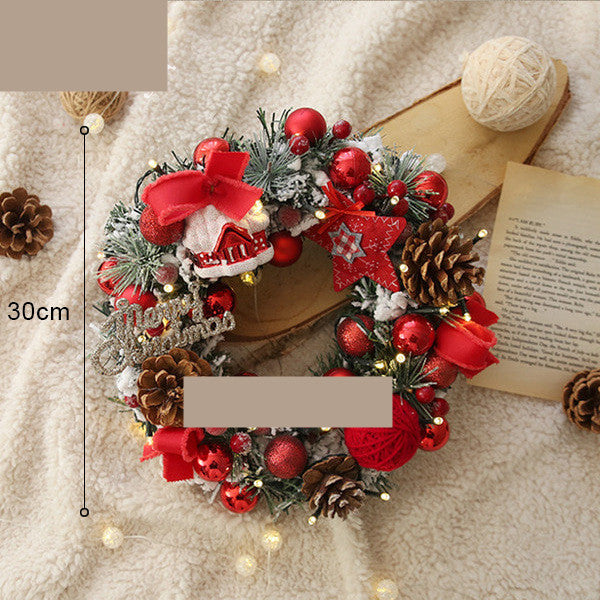 Christmas Decoration Opening Wreath 40to50cm Bar Hotel Bed And Breakfast Wall Hanging Rattan