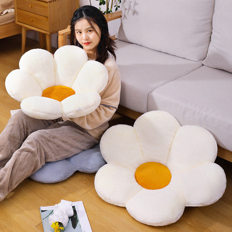 Office Flower Shape Plush Sofa Cushion