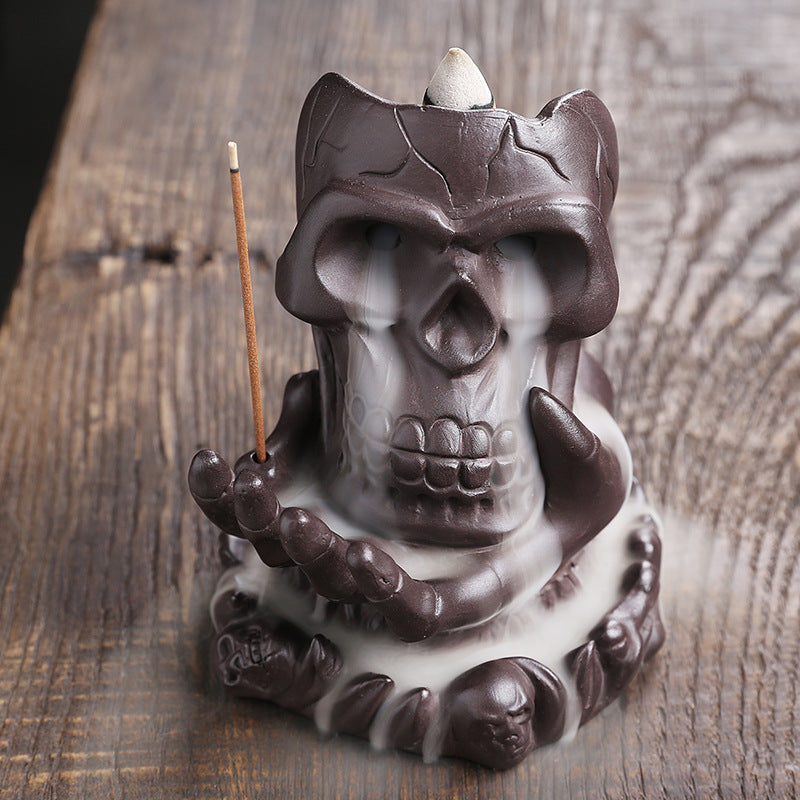 European Style Purple Sand Incense Burner Halloween