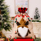 Christmas Old Man Snowman Deer Linen Plaid Gift Bag