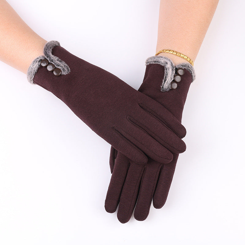 Women's Warm Winter Gloves With Non Down Touch Screen